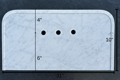 Marble Sink and Backsplash