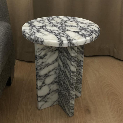 Calacatta Viola Marble Side Table