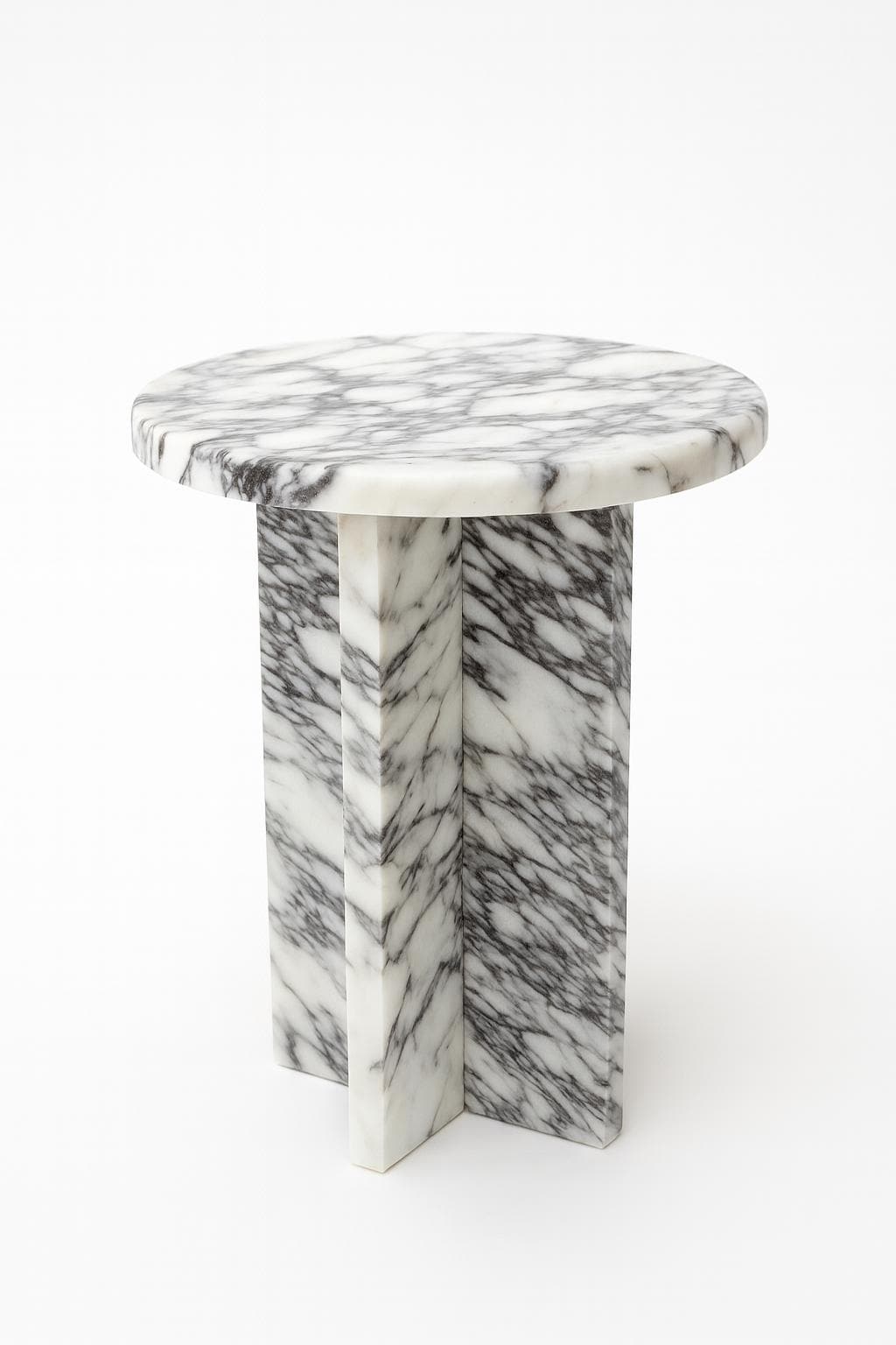 Calacatta Viola Marble Side Table