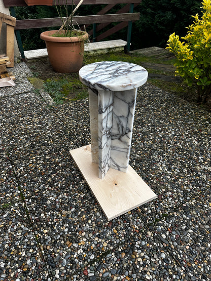 Calacatta Viola Marble Side Table