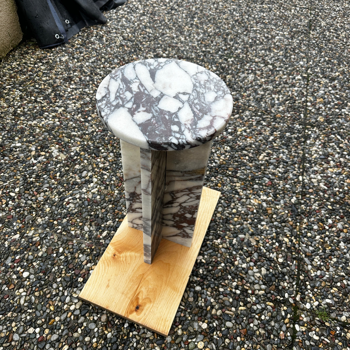 Calacatta Viola Marble Side Table