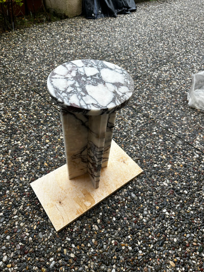 Calacatta Viola Marble Side Table