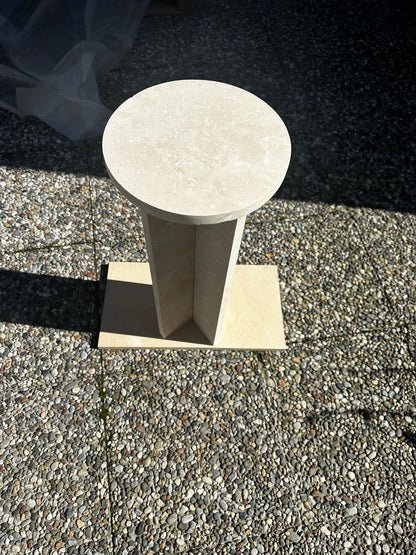Travertine Marble Side Table