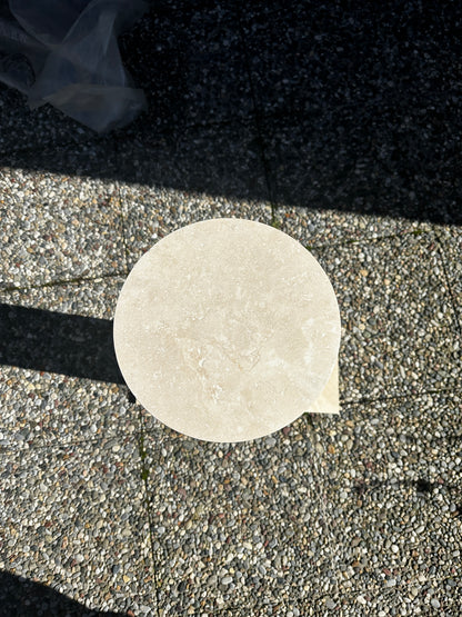 Travertine Marble Side Table