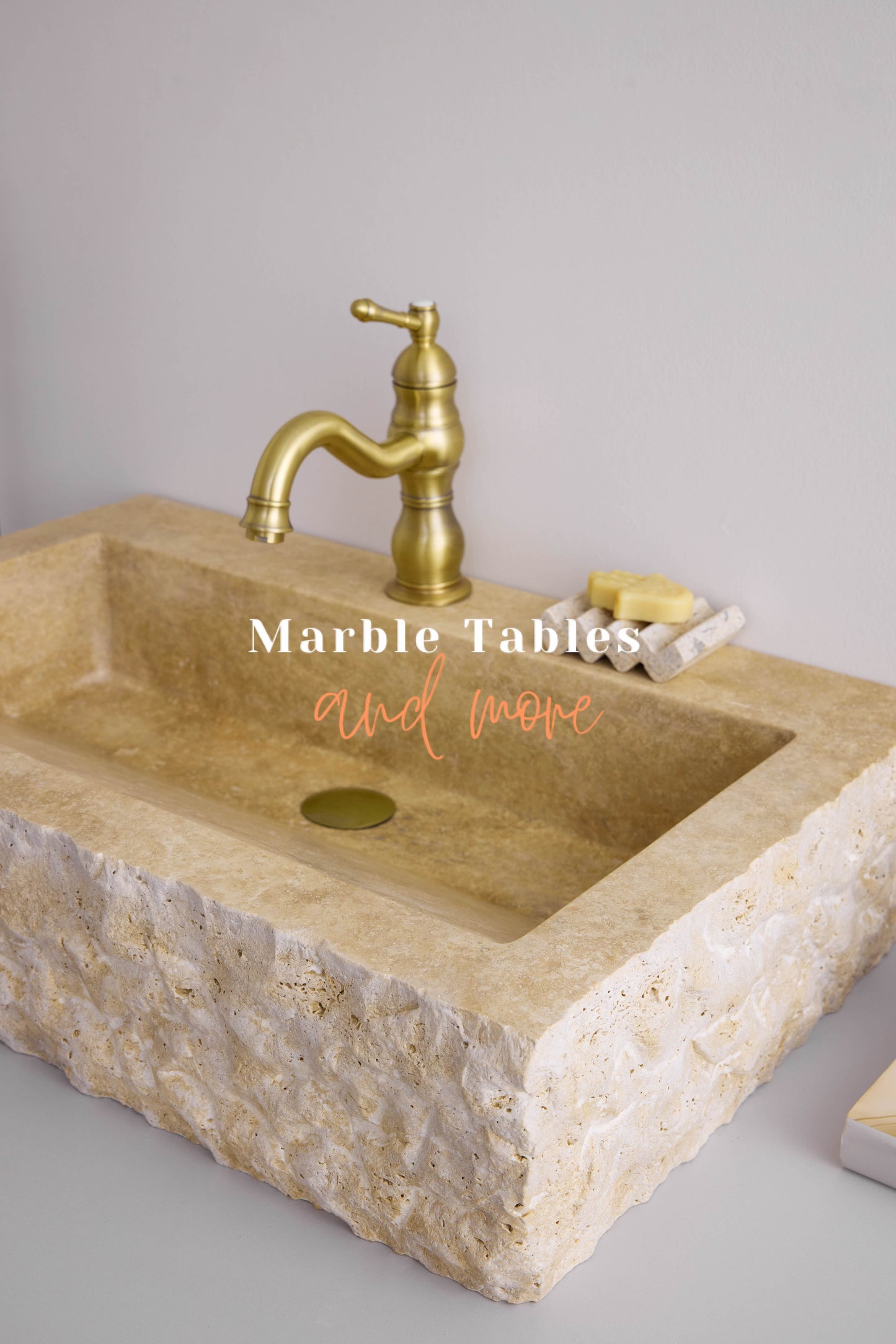 Travertine Marble Natural Surface Sink