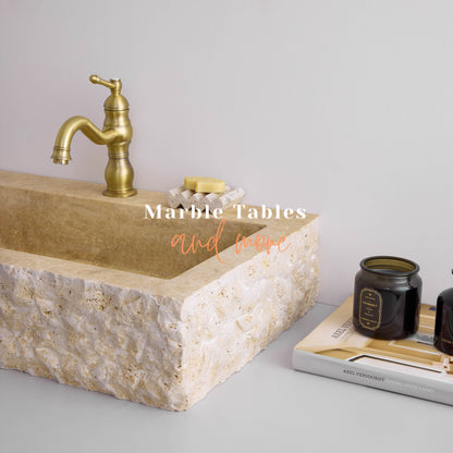 Travertine Marble Natural Surface Sink