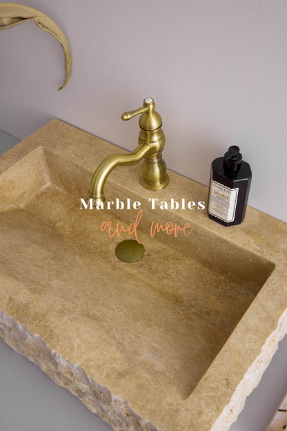 Travertine Marble Natural Surface Sink