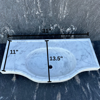 Marble Sink and Backsplash