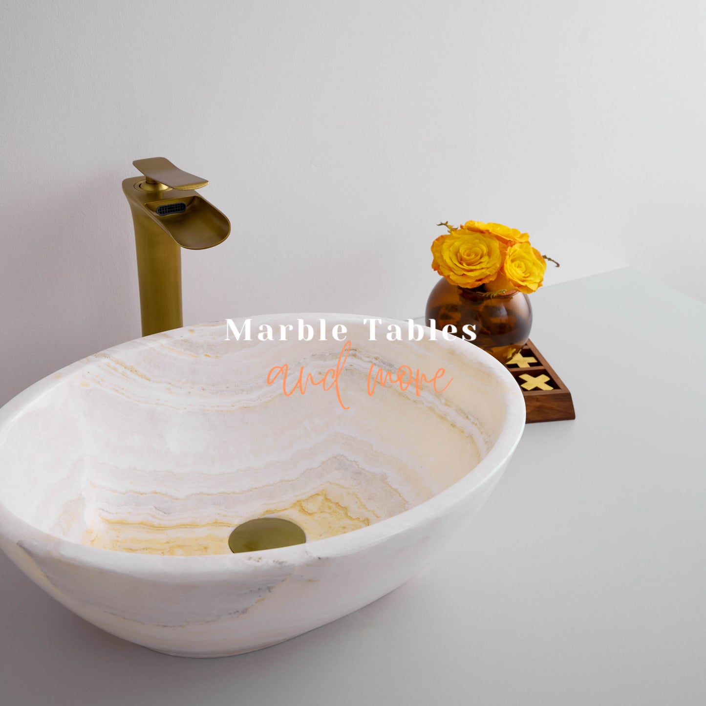 White Onyx Sink