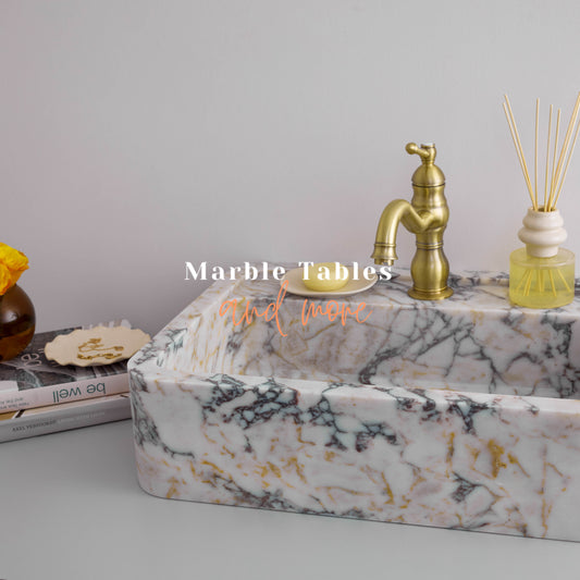 Calacatta Viola Marble Sink