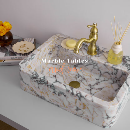 Calacatta Viola Marble Sink