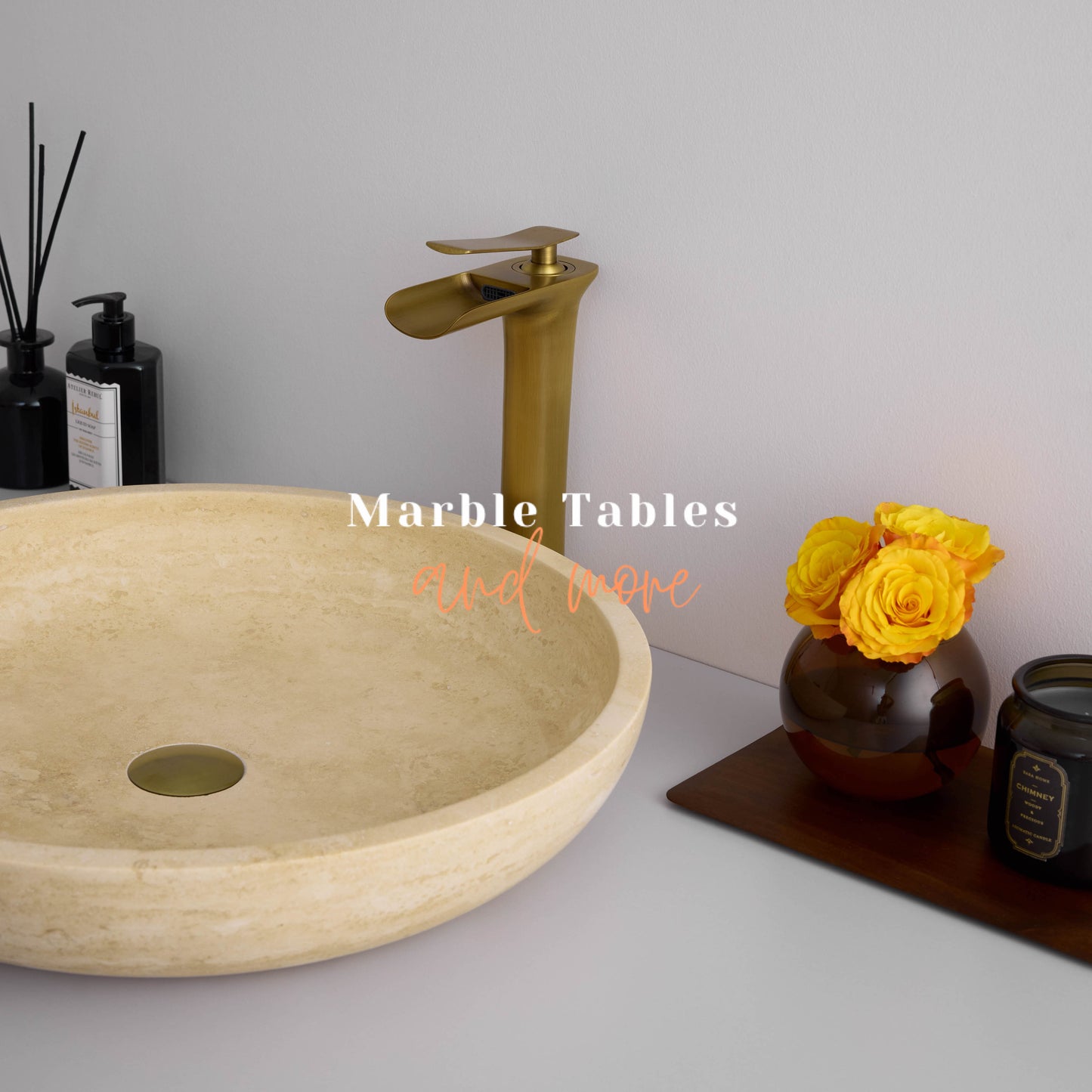 Travertine XL Sink