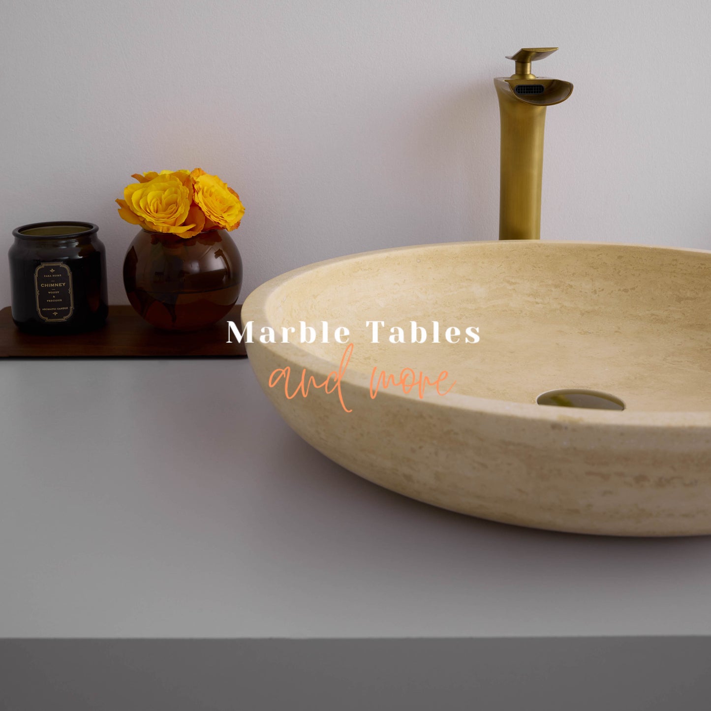 Travertine XL Sink