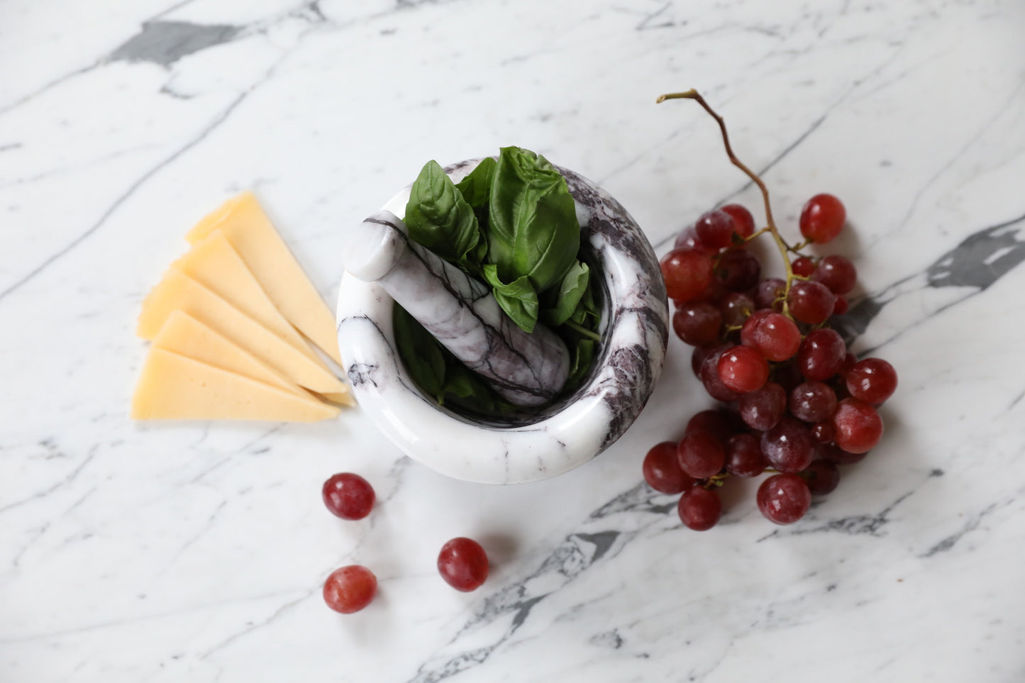 Marble Mortar and Pestle